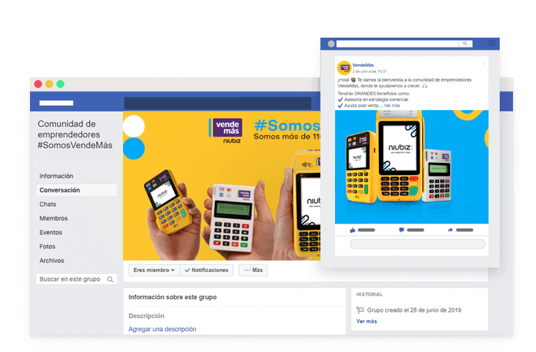 Vendemas niubiz comunidad facebook